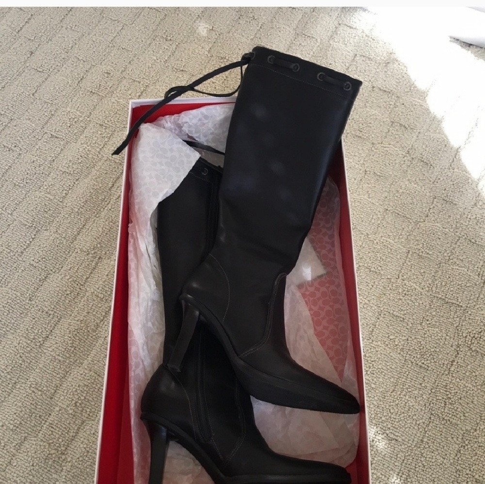 COACH KNEE HIGH BOOTS